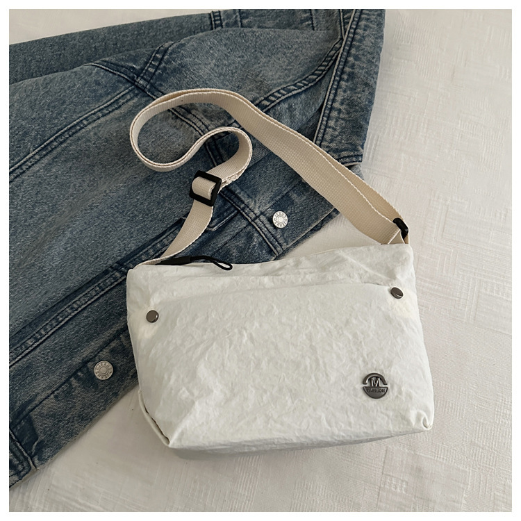 89g Weight Nylon Lining Material Zipper Closure Type Single Shoulder Strap Strap Type Shoulder Bag, Crossbody Bag Bags Type Casual Occasion Nylon Material Solid Color Pattern All Seasons Season Women's Gender Basic, Classic Style Style Square Shape Women's Nylon Solid Color Basic Classic Style Square Zipper Shoulder Bag Crossbody Bag 12