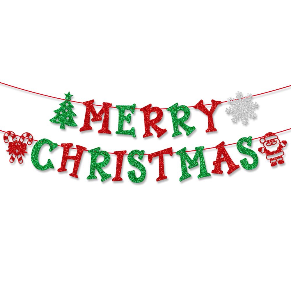 Bandera de tiro de decoración navideña transfronteriza Bandera de tiro de copo de nieve de brillo navideño adornos para árboles de Navidad colgante en espiral