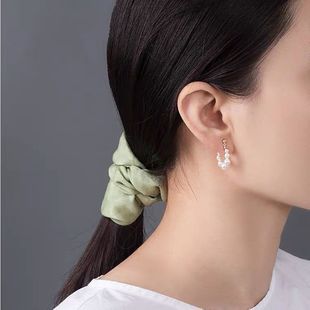 Explosive Natural Freshwater 7 Pearl Earrings Earrings Simple 14 Gold Ear Ring Elegant All-match Women's Earrings Earrings