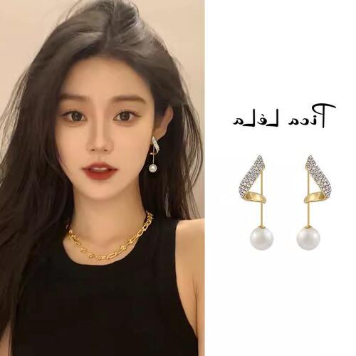 Dongju niche s925 silver needle Korean geometric fringe earrings fashionable temperament earrings for women matchy-matchy earring