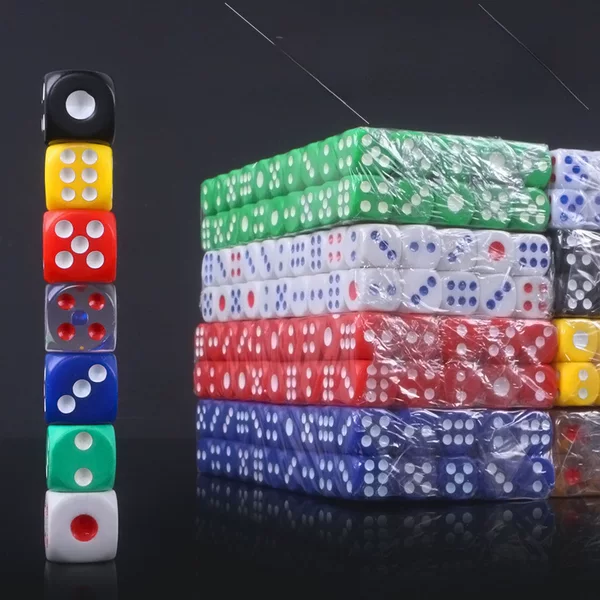 High Quality Rounded Sieve Colored Thick Acrylic Dice Bar Entertainment Drinking Dice Sieve Grain Color Wholesale