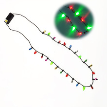 跨境圣诞节led发光小灯珠系列灯串小灯泡项链圣诞树荧光LED发光