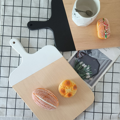 Japanese beech cutting board household bread board children's fruit plate wooden restaurant steak pizza cheese board