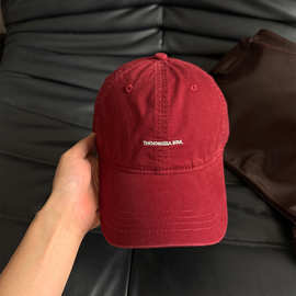 2025新款韩版字母刺绣棒球帽女夏季时尚情侣款百搭日常简约鸭舌帽