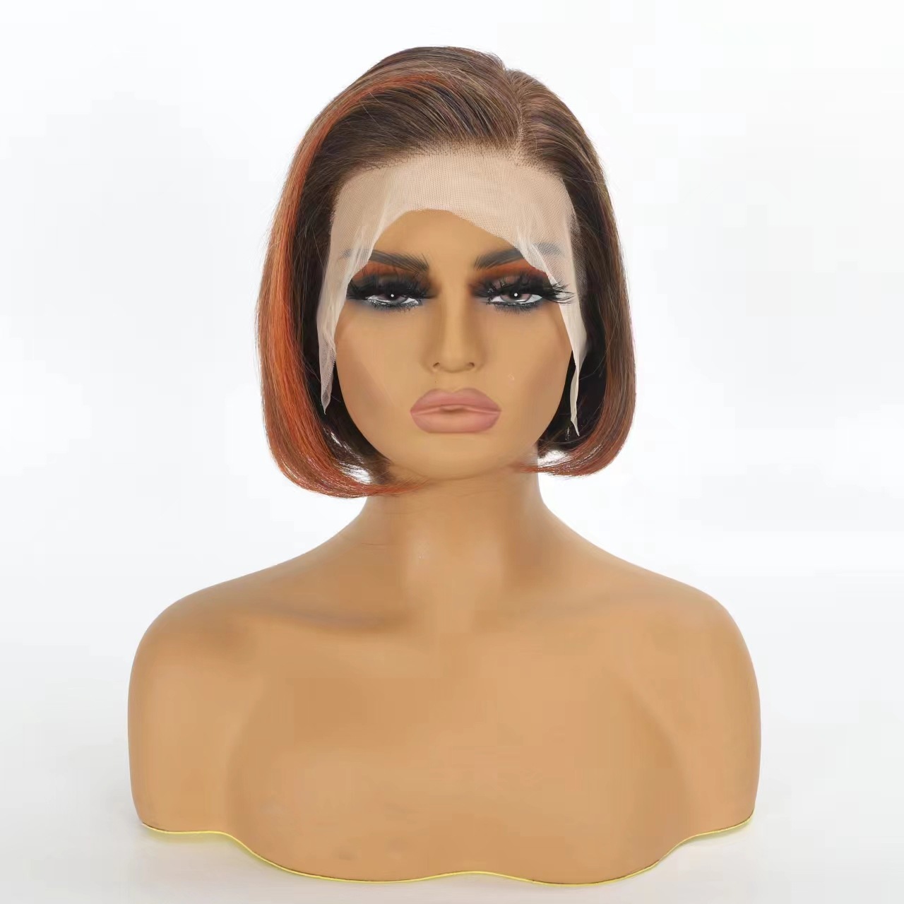 Pelucas europeas y estadounidenses cabello corto cabello recto cabello corto cabello corto