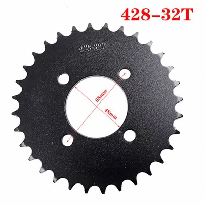 for motorcycle and go-kart | Dəbilqə (Kaska) aksesuarları - 4-holes-428-32-teeth-48mm-inner-hole-spacing-68mm