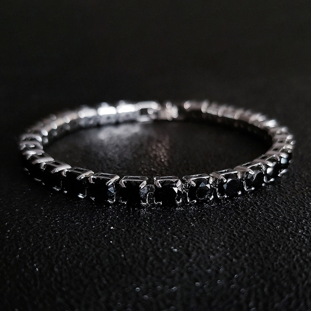 Hip Hop Tennis Armband Handstück Mehrfarbiges Zirkon Armband Damen Volldiamant Nicht verblassend S5787_voghion.com