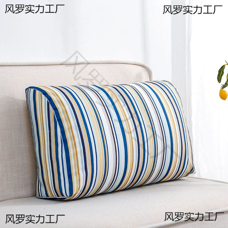 Подушка для дивана Большая подушка Большая прямоугольная подушка для спинки наконечник треугольника для талии для гостиной Подушка для талии Feng Luo