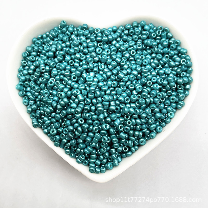 2/3/4mm color sólido vidrio pequeño arroz cuentas DIY hecho a mano collar pulsera joyería accesorios (15g un paquete)