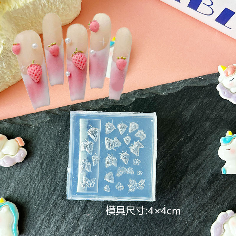 Molde de manicura amor arco en relieve flor ornamentos molde abrasivo alta permeabilidad estereoscópica DIY decoración molde de silicona