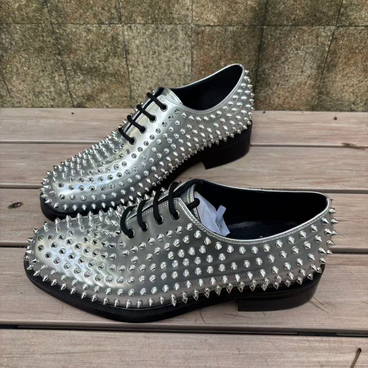 Heren business instappers van leer met studs voor bruiloften_voghion.com