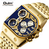 Dial, swiss watch, steel belt for leisure, golden quartz watches