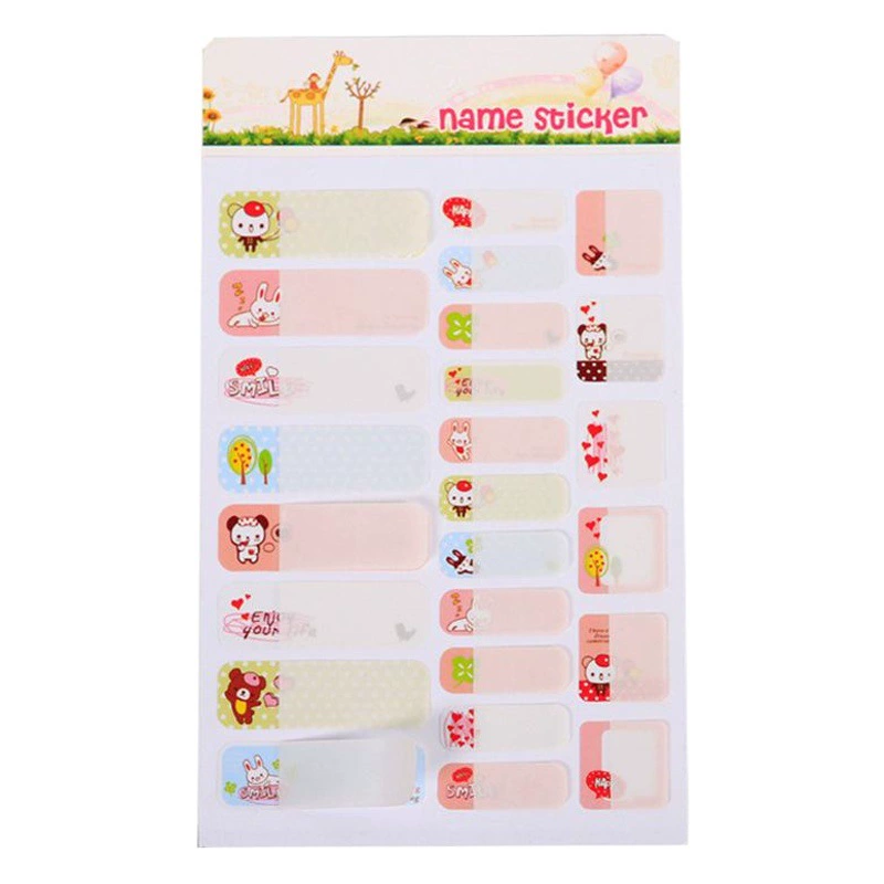 Именные наклейки водонепроницаемые именные наклейки Детские Мультяшные наклейки детский сад именные наклейки творческие милые наклейки