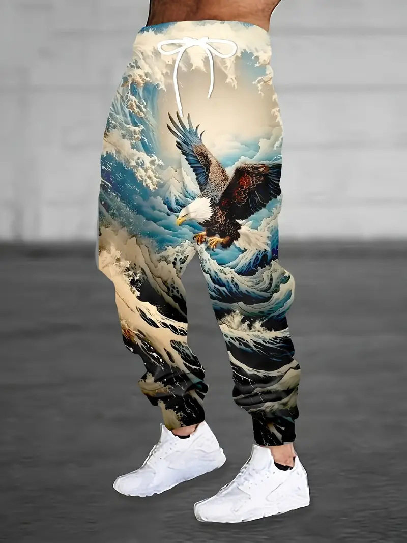 Otoño de 2025 nuevos pantalones casuales europeos y estadounidenses transfronterizos pantalones de impresión digital 3D directos de fábrica
