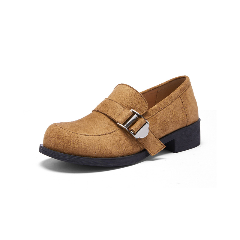 Zapatos Lefour de fondo grueso para mujeres 2025 nuevo otoño y invierno con un solo pie, zapatos de pie Bocken no cansados.