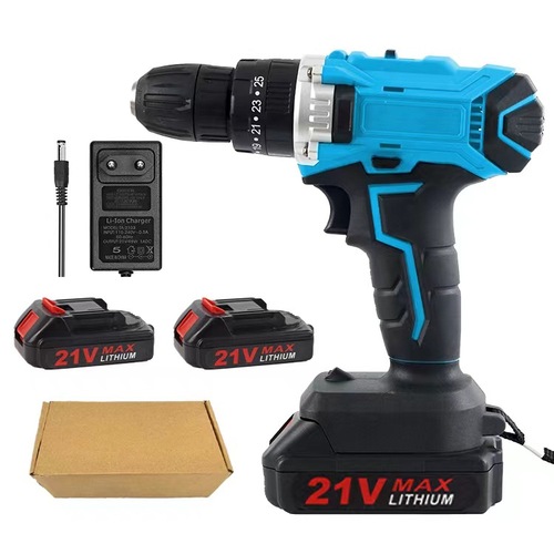 Foreign trade high-power household hand electric drill multi-function impact drill set rechargeable electric drill