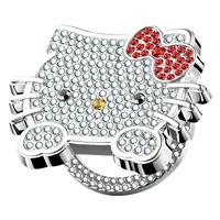 Декоративная крышка запуска автомобиля одной кнопкой Bling Car KT Cat однокнопочное пусковое кольцо полная дрель переключатель зажигания Защитная крышка