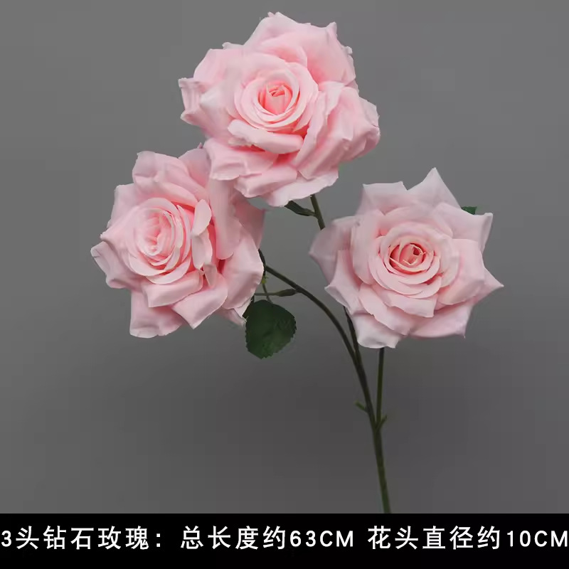 10 flores rosadas bodas flores de seda decoración floral flores falsas hortenida Wenxin Road Artes florales otros