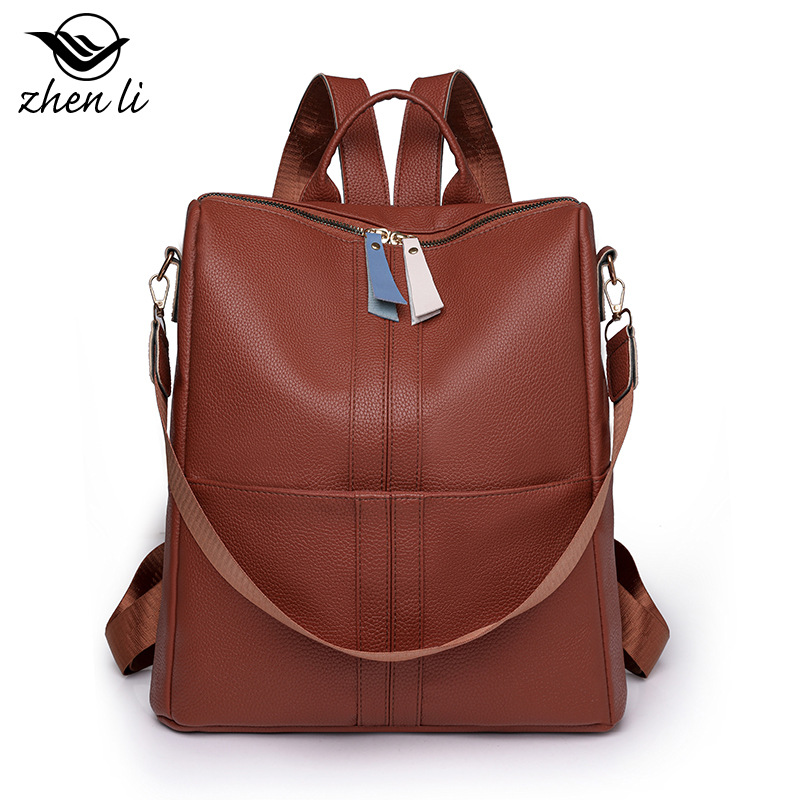 Find a backpack with large capacity, anti-theft, commuting travel backpack, casual and versatile PU women's bag_voghion.com