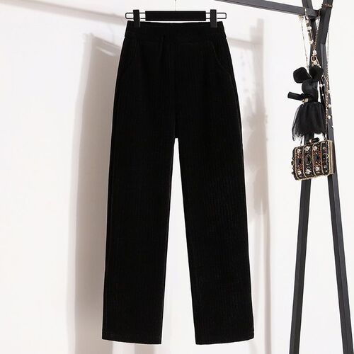 150 Small people wear narrow version wide-leg pants to show their height. Children's spring hanging and all-matching casual nine-quarter straight pants