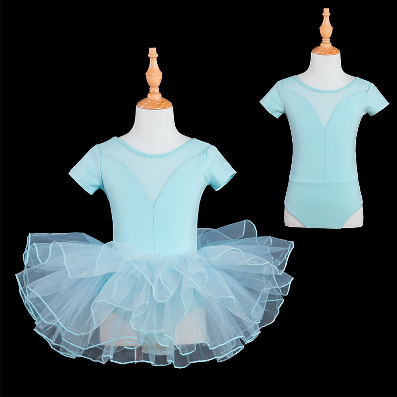 Ropa de baile para niños y mujeres, falda de ballet de manga corta, niñas de verano, ropa de baile china, ropa de práctica para niños pequeños, verano