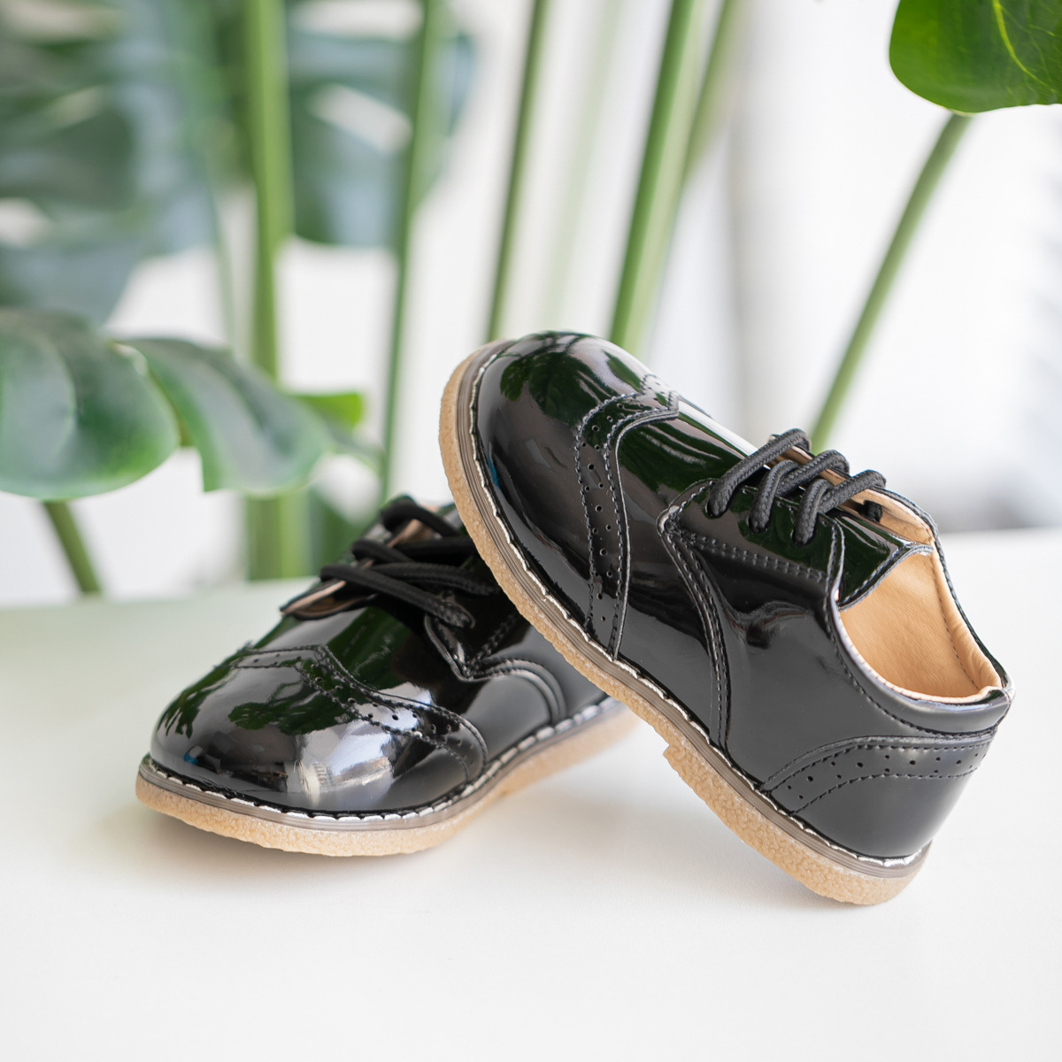 男童小皮鞋英伦风2025秋季新款软底儿童宝宝鞋韩版系带时尚皮鞋潮