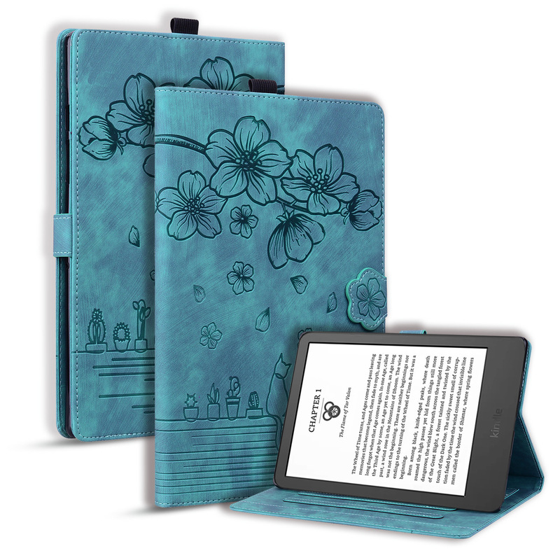 Cross Border Applicable Amazon Kindle Paperwhite 12th HD8 Embossed Frosted Card Holder Shell Cross Border Applicable Amazon Kindle Paperwhite 12th HD8 Embossed Frosted Card Holder Shell