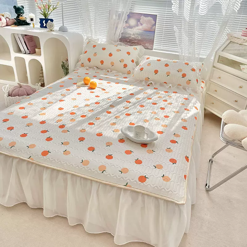 Summer silk mat, set for princess, 3 piece set