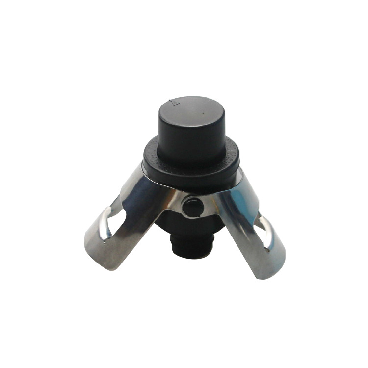 Prensa champán tapón inflable fresco-mantenimiento vino tapón silicona sellado vino tapón metal vino tapón pájaro ala plegable tapón de vino