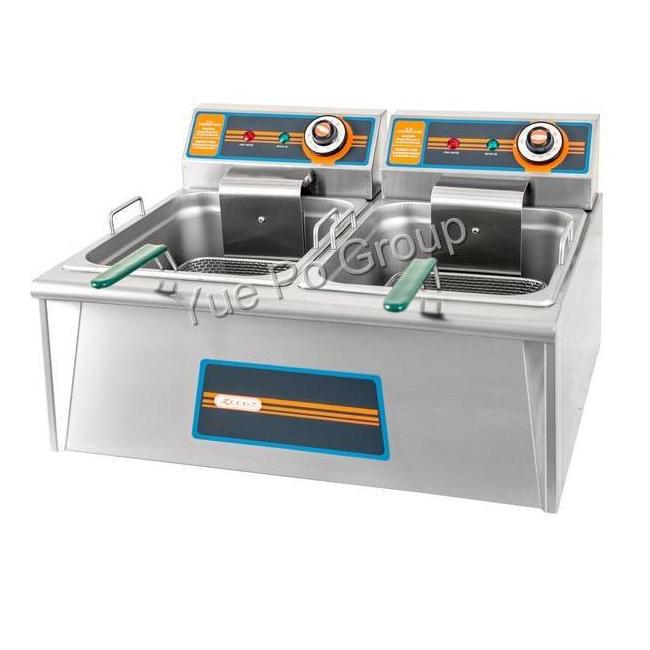 利高小型双缸电炸炉