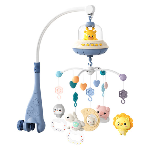 Cross-border newborn baby bed bell rattle 0-1 years old musical rotating bedside bell baby soothing toy bedside bell