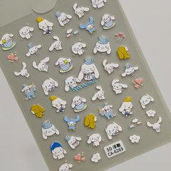 可爱三丽鸥美甲贴纸5D浮雕立体玉桂狗布丁狗diy指甲贴纸饰品 CA款