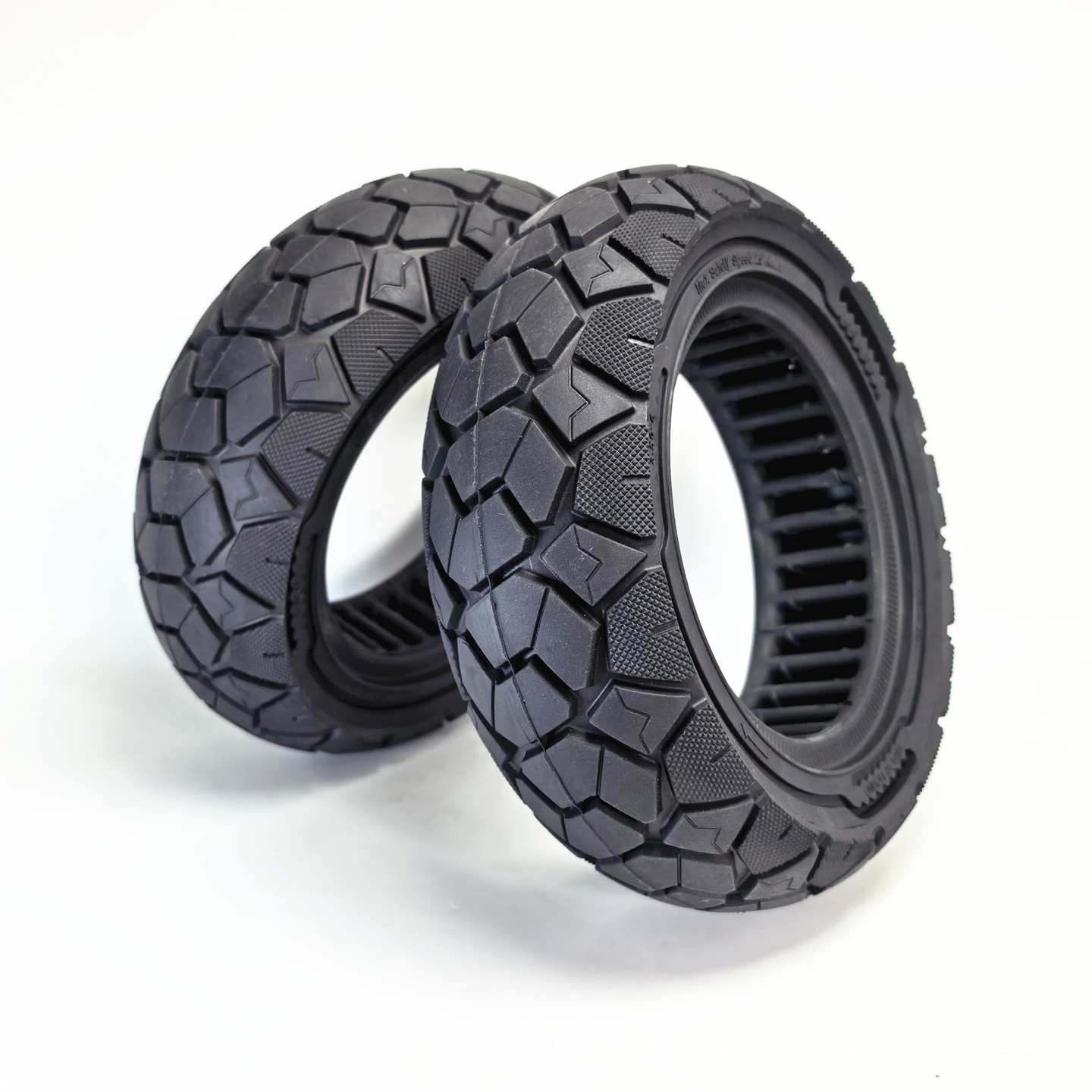 3.50-6 solid tire for recreational four-wheeled electric vehicles, suitable for drivers, no inflation required, puncture-resistant, 350-6 hollow solid tire