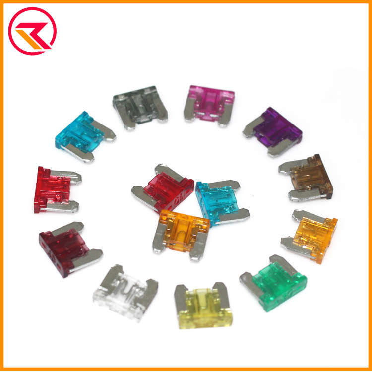 迷你平角汽车保险丝插片 10A15A20A30A40A 超小号短脚车用保险丝