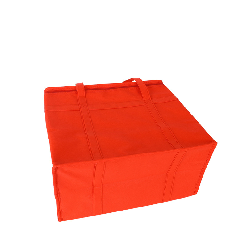 En stock suministro transfronterizo grande plegable bolsa de aislamiento no tejido al por mayor de aislamiento no tejido de papel de aluminio bolsa de aislamiento para llevar