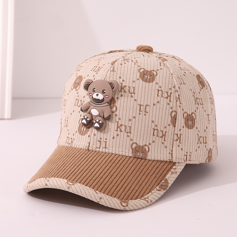 Sombreros para niños otoño sombreros de béisbol para niños gorras de lengua de pato lindas felpa para hombres bebés calientes otoño invierno