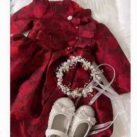 儿童国潮旗袍改良连衣裙主持人高级感礼服女童走秀T台时装公主裙