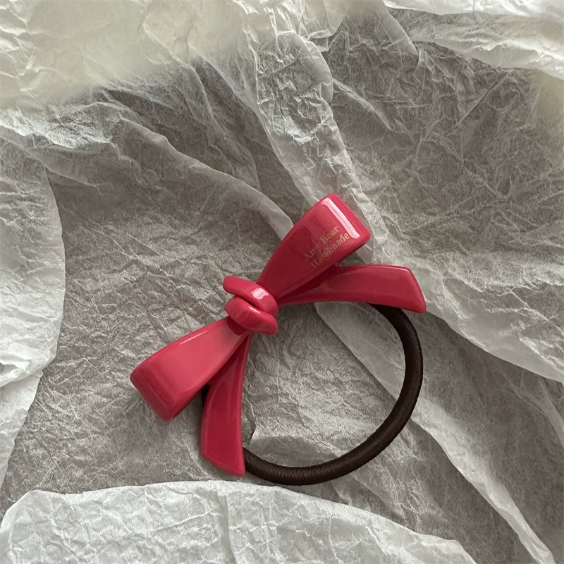 Cute hairgrip with bow, bangs, Korean style