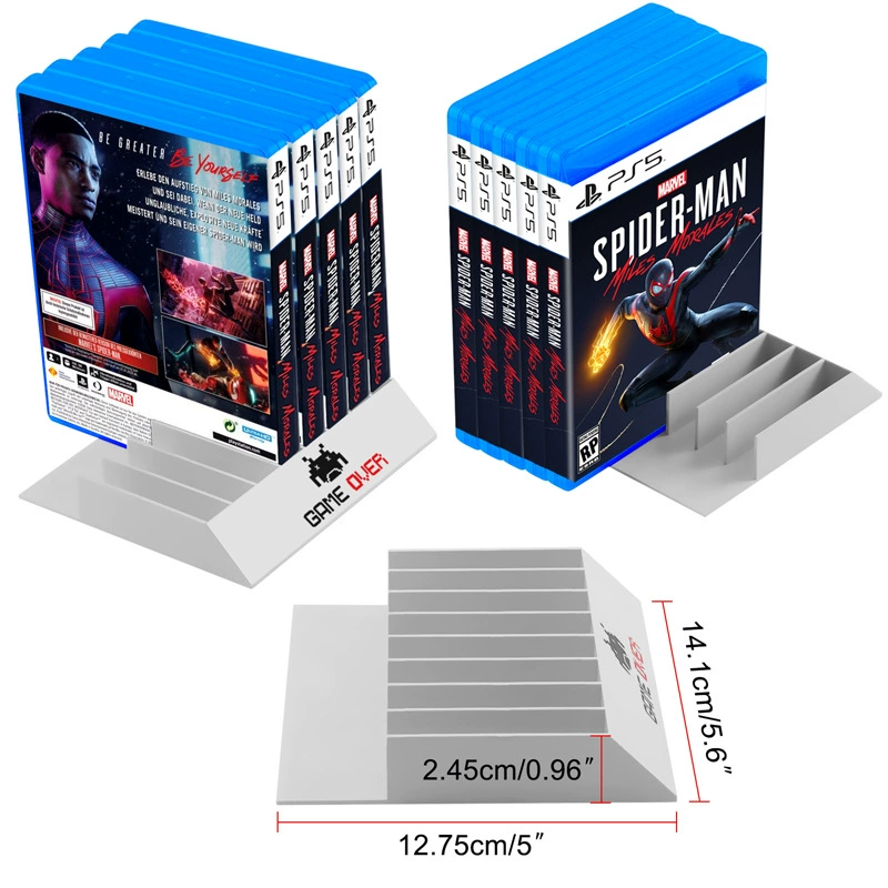 8-в-1 PS5 игровая карта база PS4 дисковый кронштейн WIIU CD хранение коробки XBOX витрина полка для дисков PS3 коробка