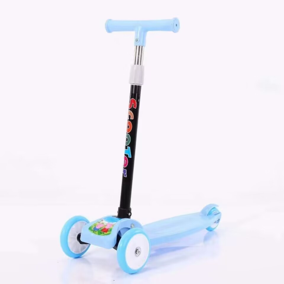 Regalo directo de fábrica para niños scooter 2-8 años bebé bicicleta de tres ruedas flash scooter cochecito de juguete