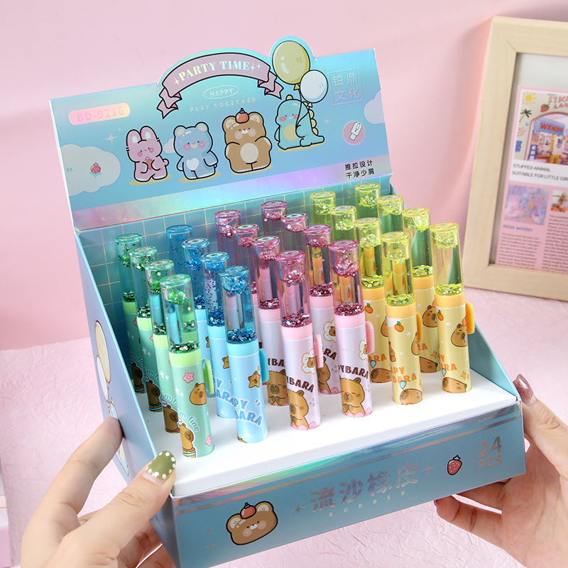 Sand flotante borracha carpibala empuje y tira para limpiar menos residuos de papelería para estudiantes de alta cara