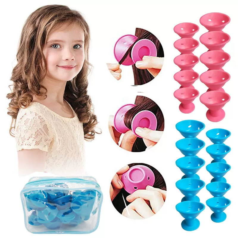Curly bangs, silicone small bell with clove mushrooms
