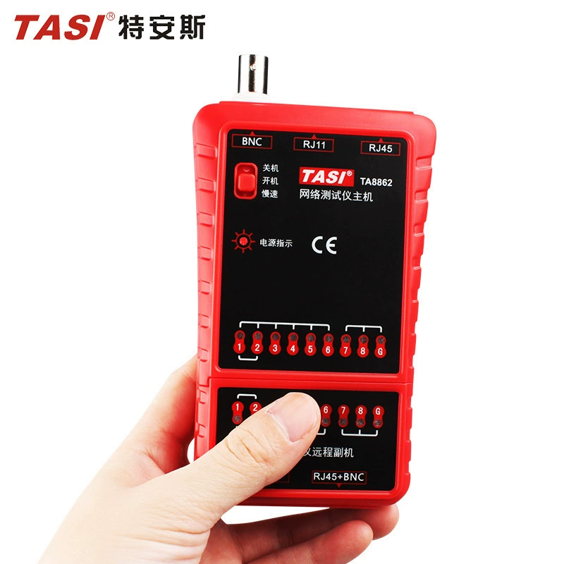 Тестер сетевого кабеля Teans TA8862 RJ11RJ45, телефонная линия, тестер сетевого кабеля BNC, выравниватель линии