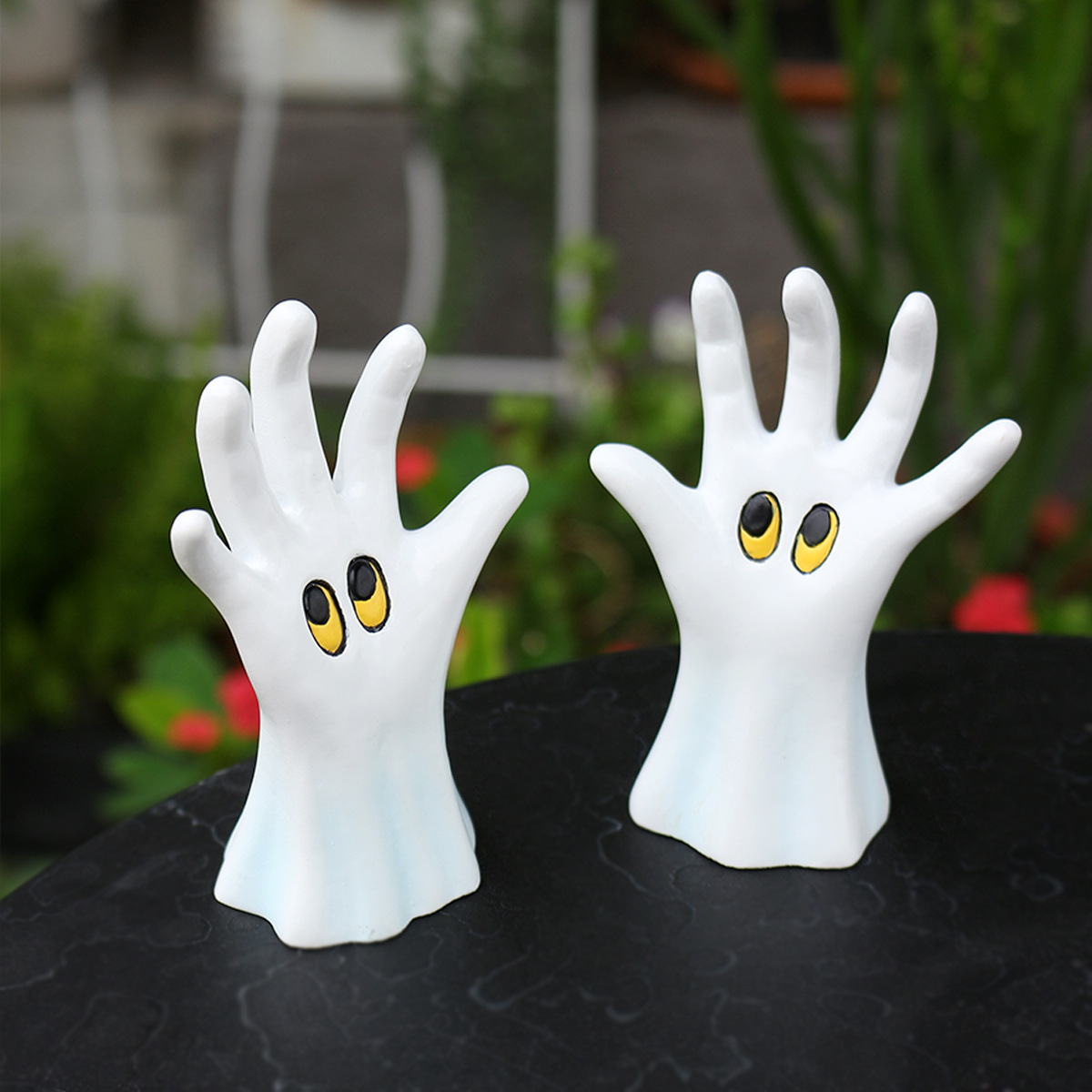 New Halloween Ghost Gloves Two Decorations  Ghost Festival Cute Style Atmosphere Horror Dark Props Ready 
