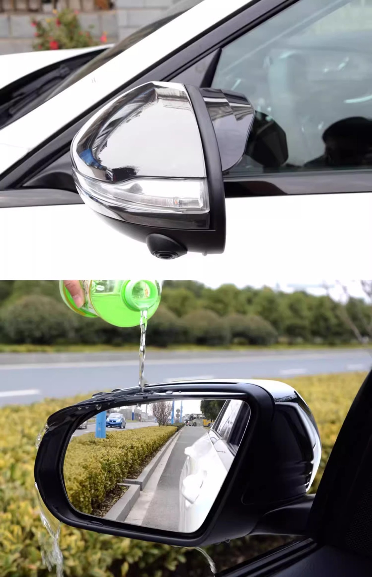 Rainproof Rearview Mirror Car Reversing Mirror Rain Shield Reflector Rain Cover Widened Universal Type