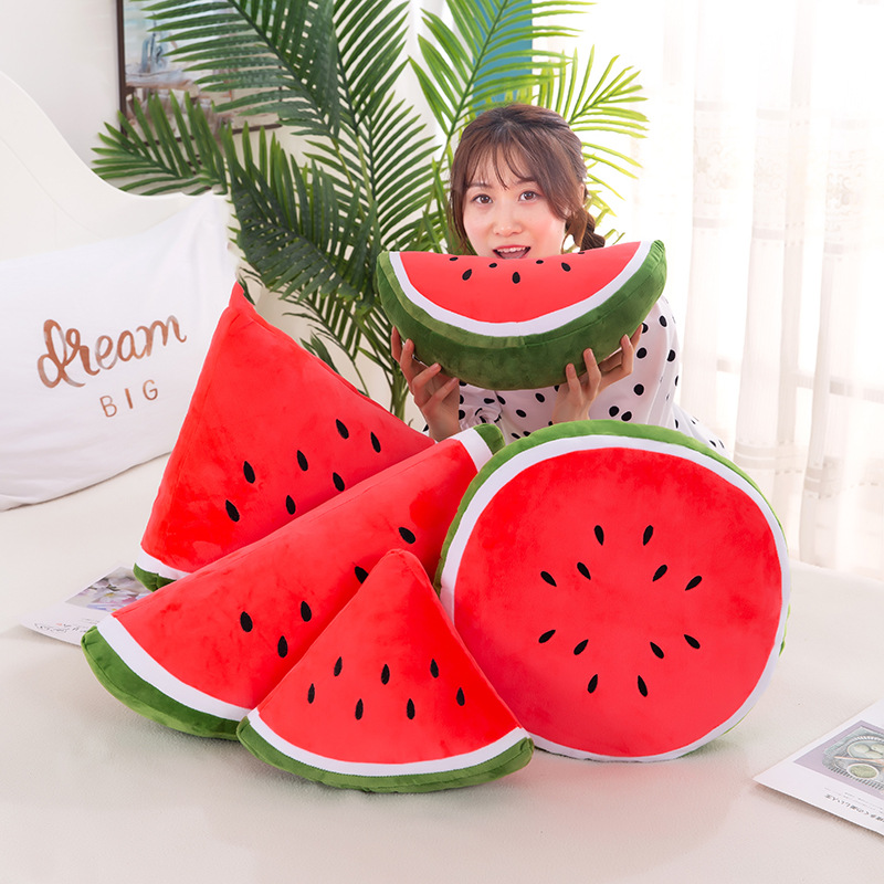 New simulation fruit pillow, watermelon cushion, plush toy, office chair sofa cushion, stuffed doll