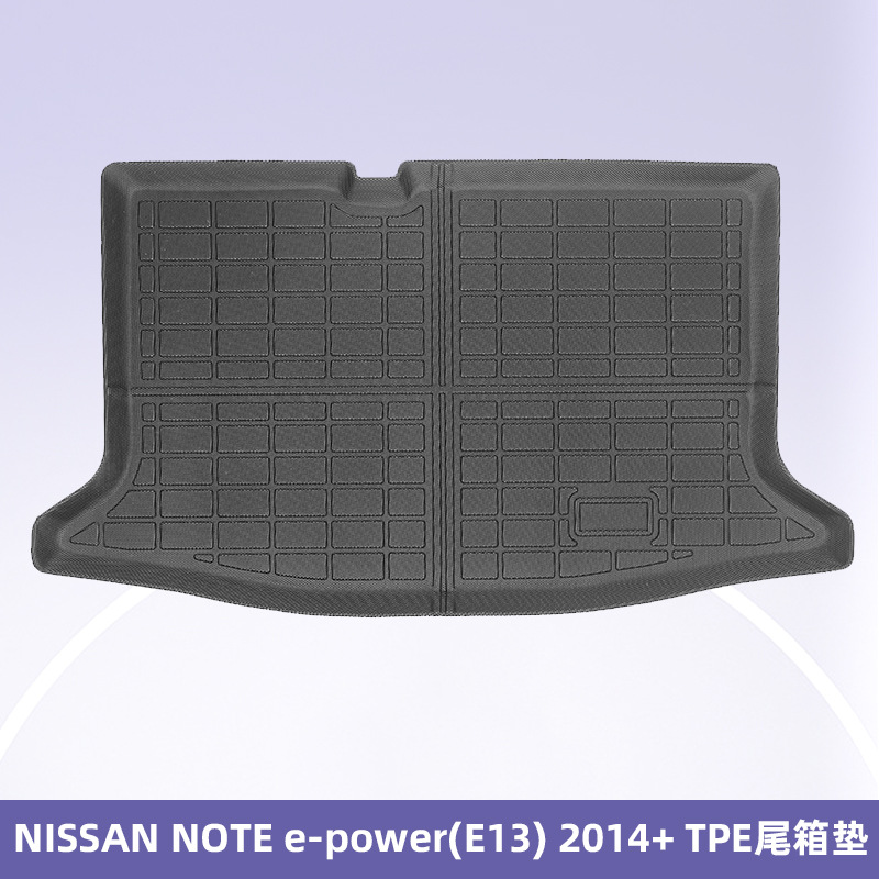 Para NISSAN NOTE e-power (E13) 2014 timón derecho 3D todas las condiciones meteorológicas almohadilla de pie TPE