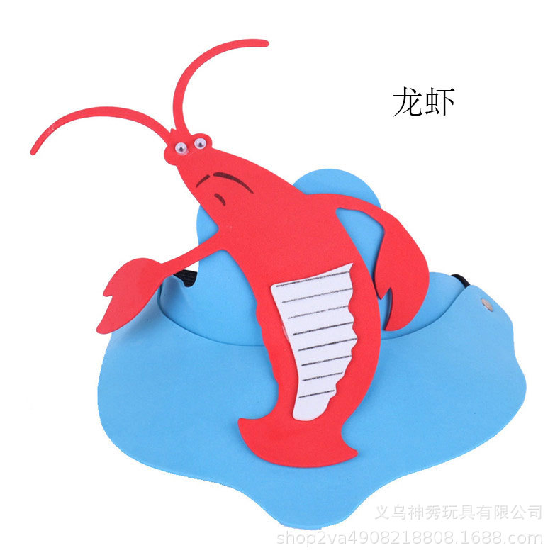 Día del niño Eva sombrero para el sol actividades entre padres e hijos dibujos animados animal tocado doce tocado del zodiaco