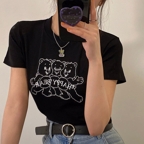 Summer Bear Necklace Unique Design  New Women's Japanese and Korean Sweet Cool Clavicle Chain Accessory Ins Necklace