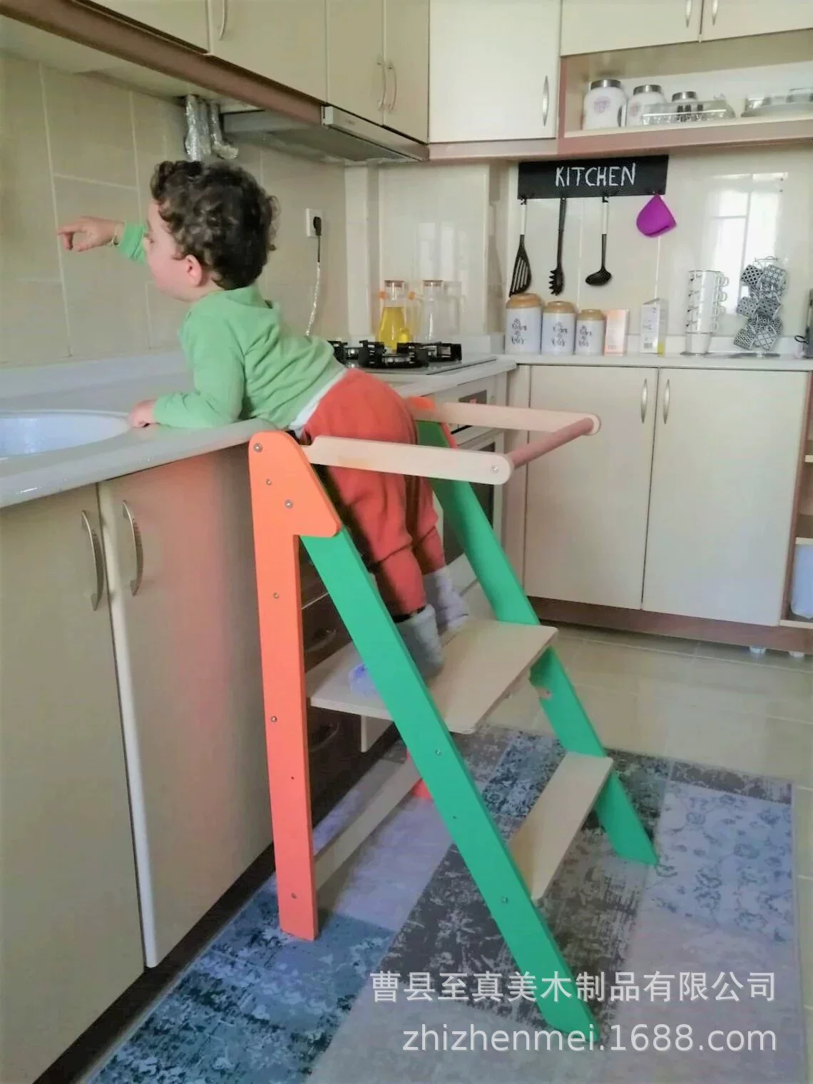 Табурет Монтессори Детский подлокотник Мытье рук Обучающий штамп для ног для детей может получить стремянку Монтессори